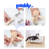 Võng Giường Gỗ Vuông Cho Chó Mèo - Paddy Pet Shop